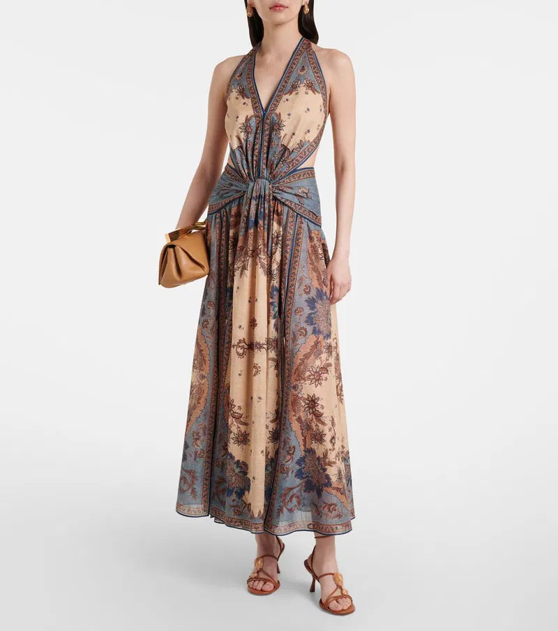 Ascension Plunge Maxi Dress