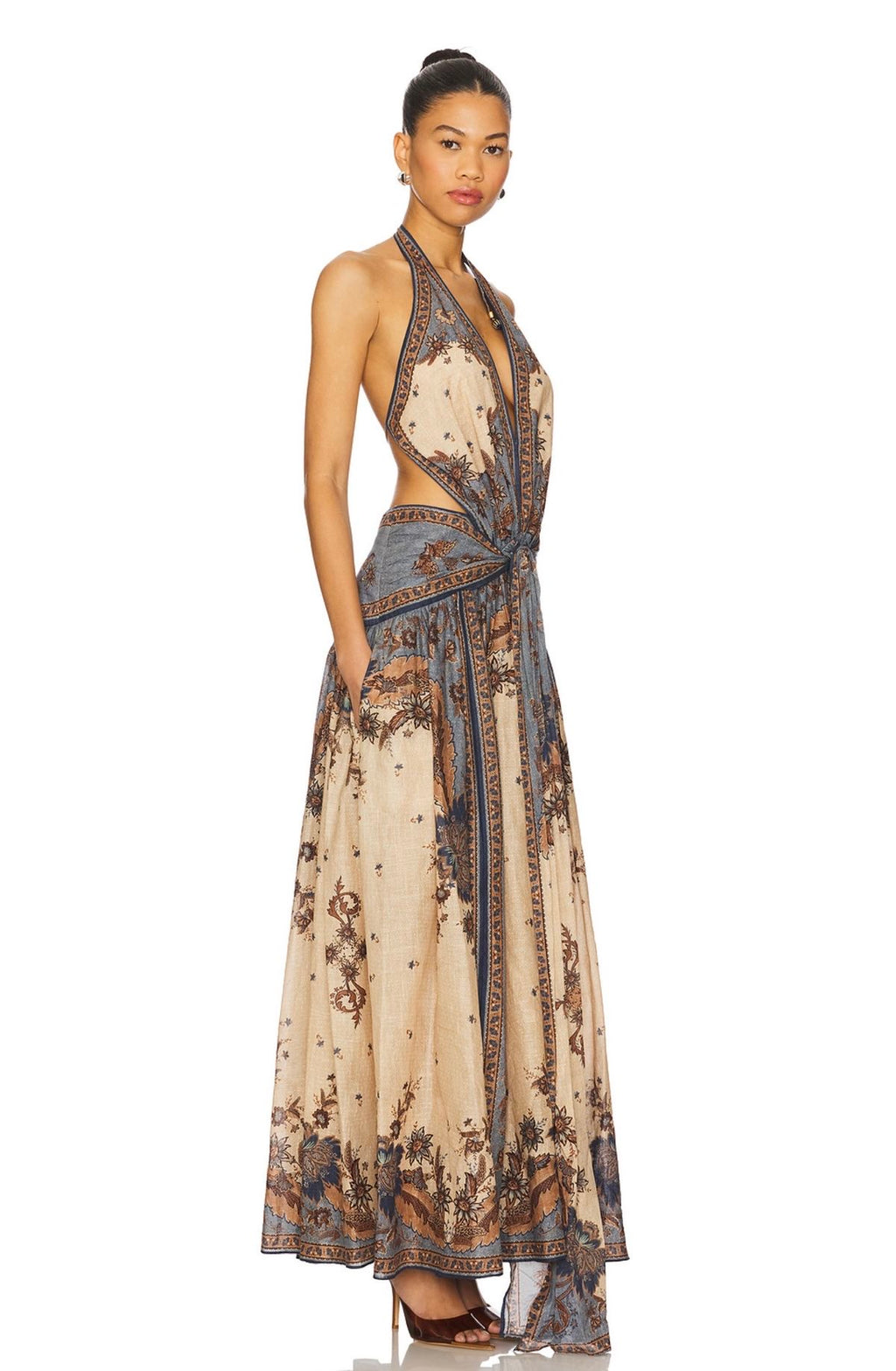 Ascension Plunge Maxi Dress
