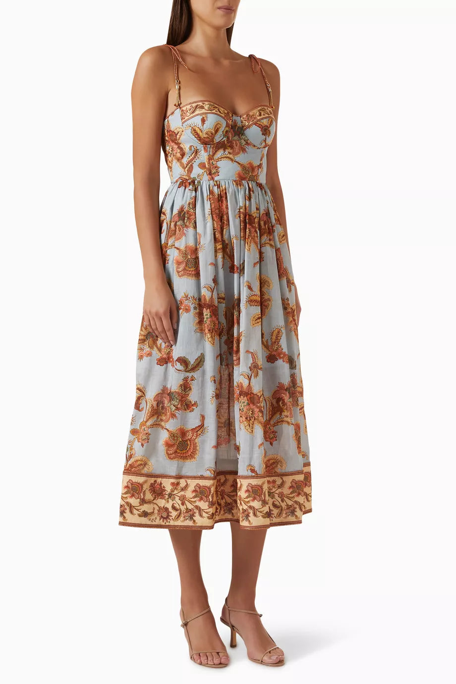 Aster Corset Midi Dress