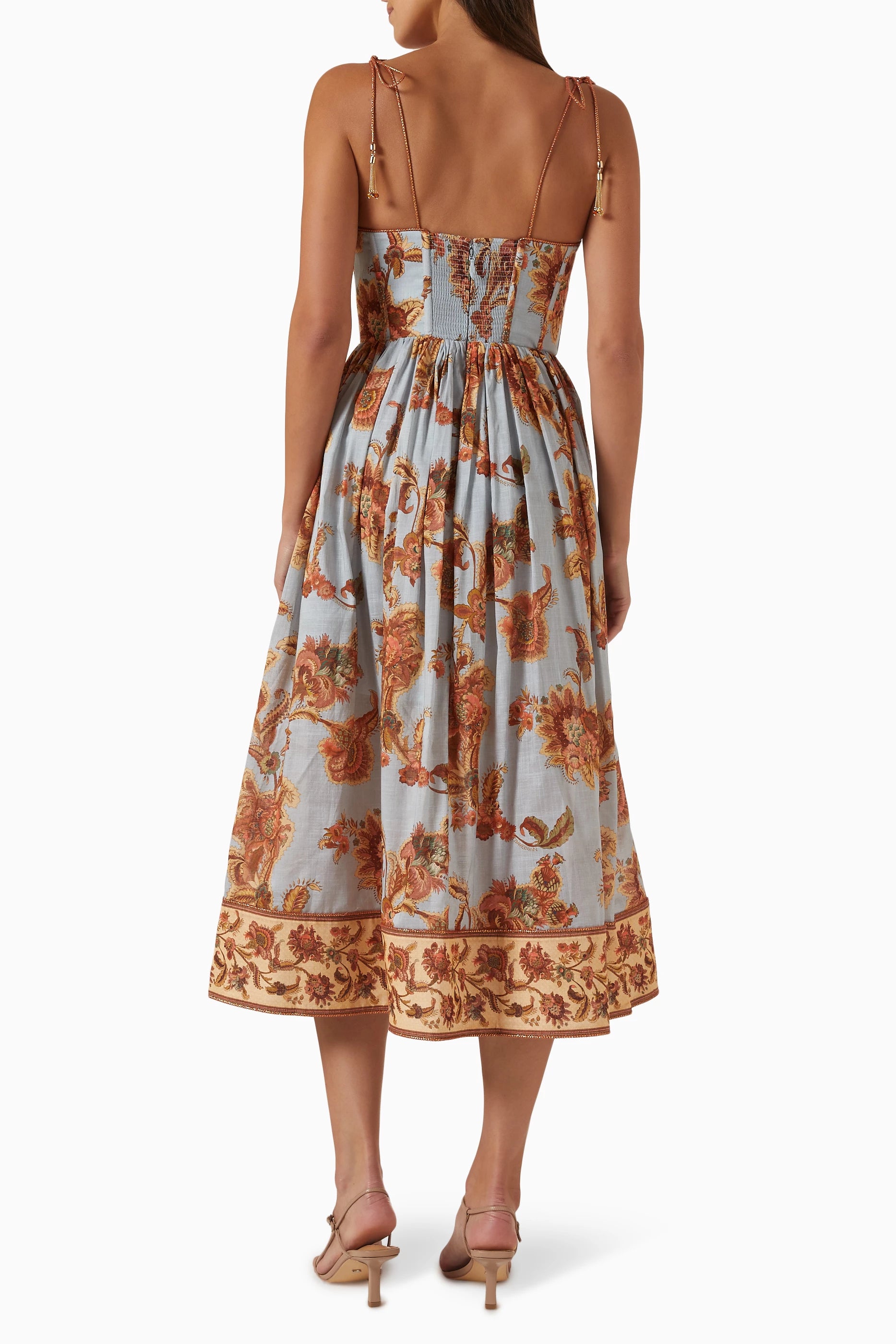 Aster Corset Midi Dress