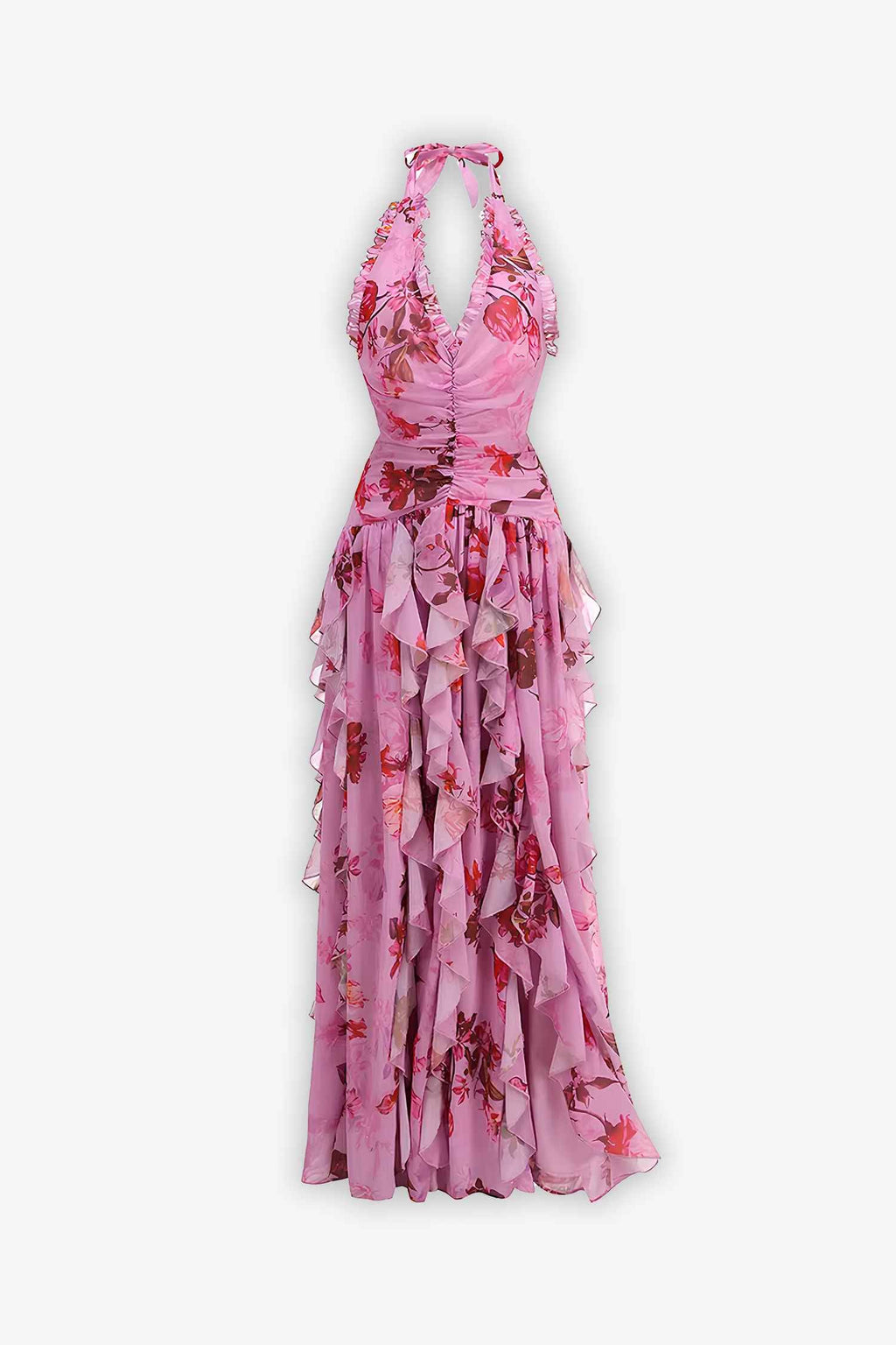 Floral Ruffle Maxi Dress