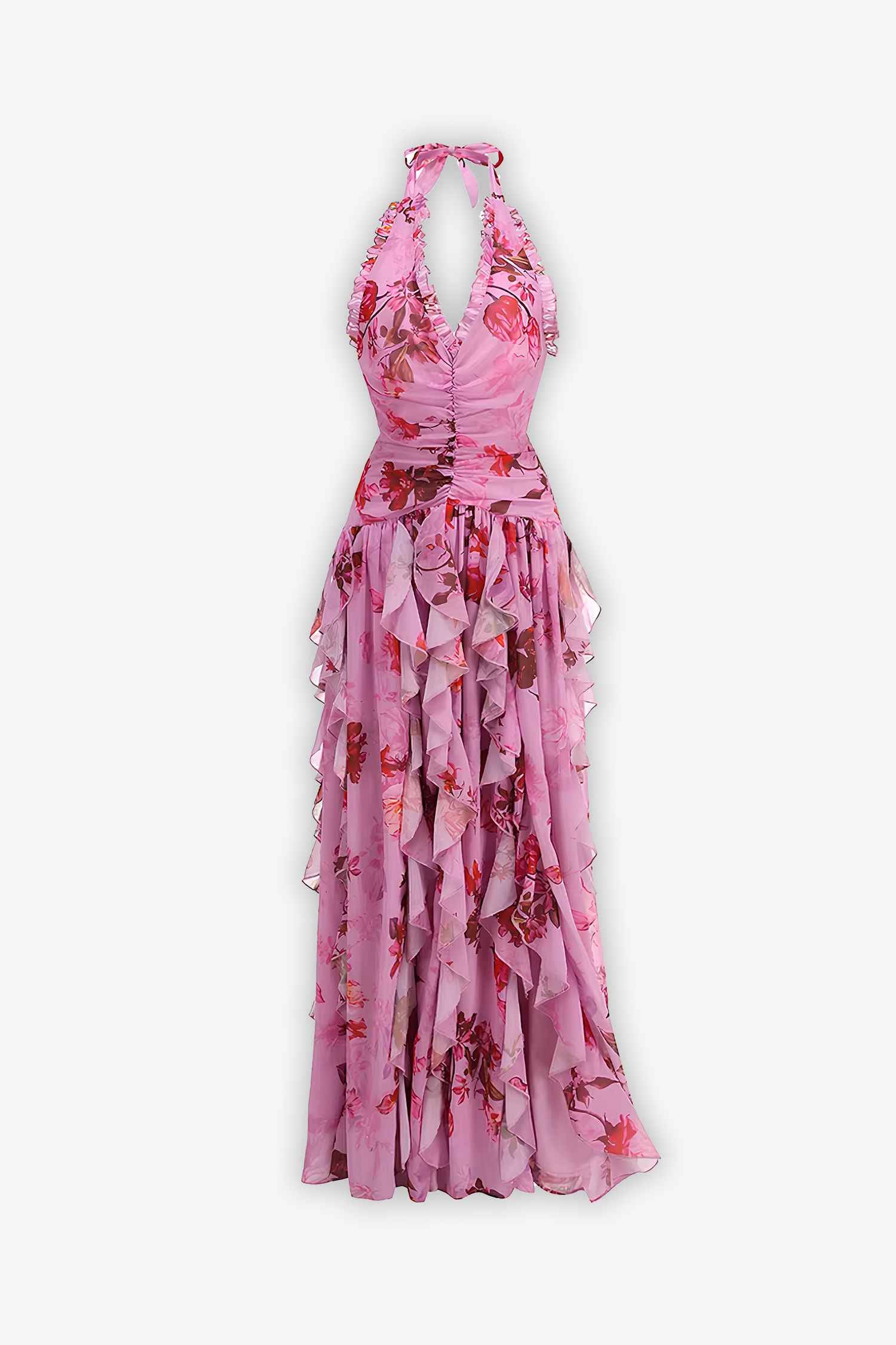Floral Ruffle Maxi Dress