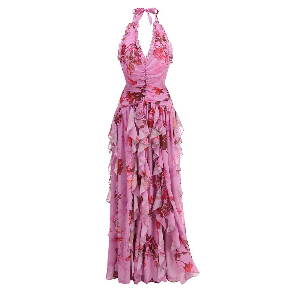 Floral Ruffle Maxi Dress