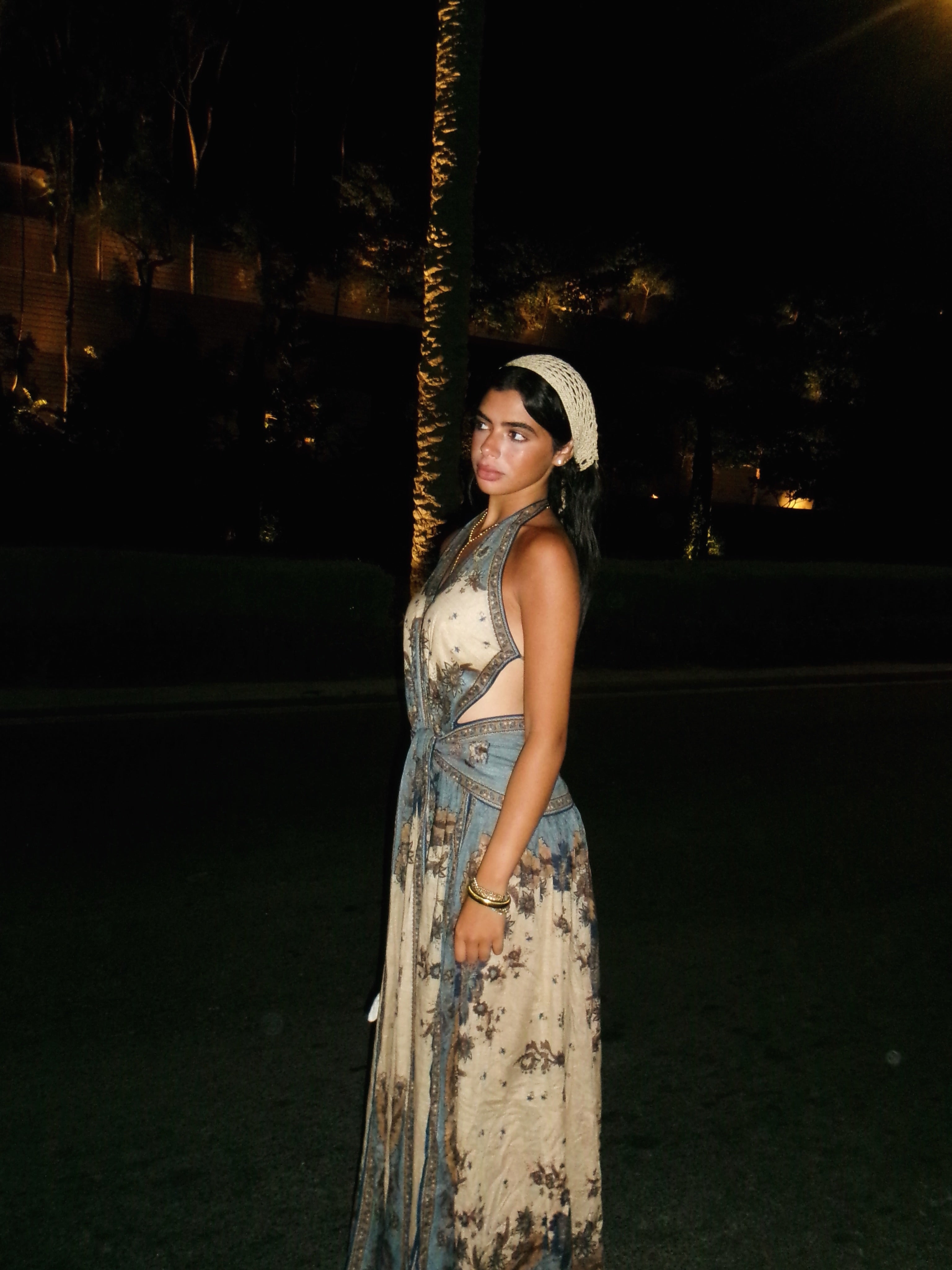 Ascension plunge maxi dress