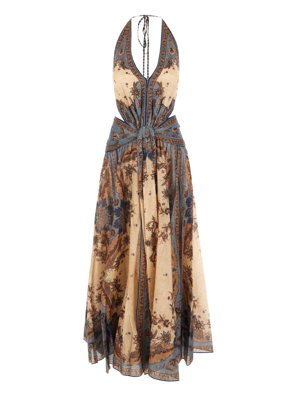 Ascension plunge maxi dress