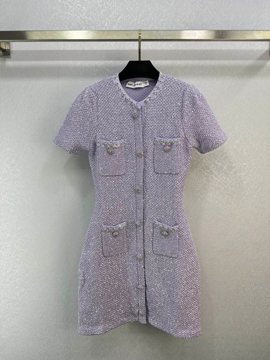 Knit Pink Mini Dress