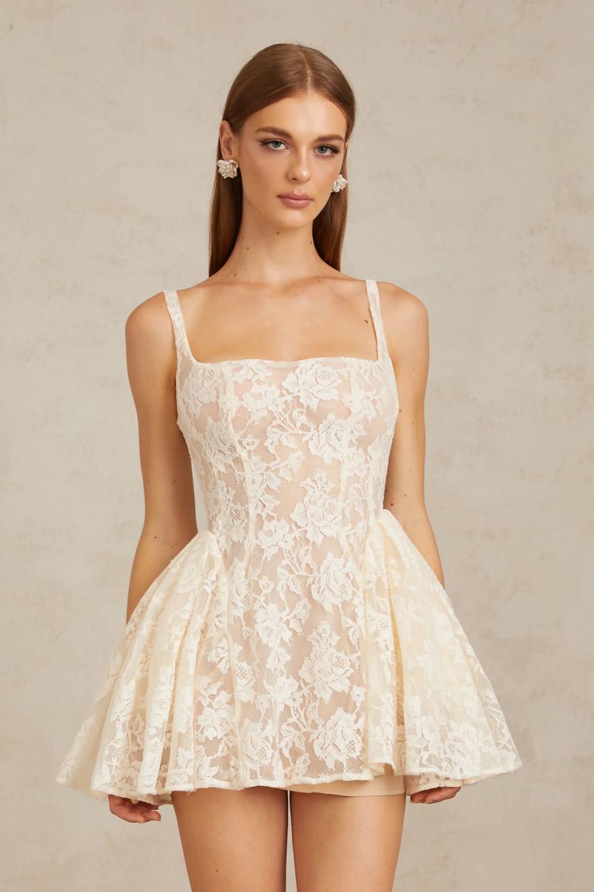 Lace floral dress