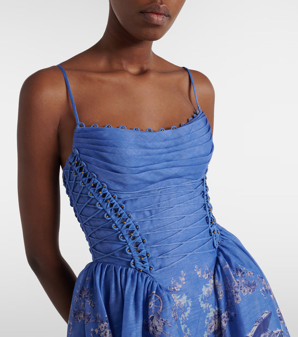 Mermaid picnic Blue Dress