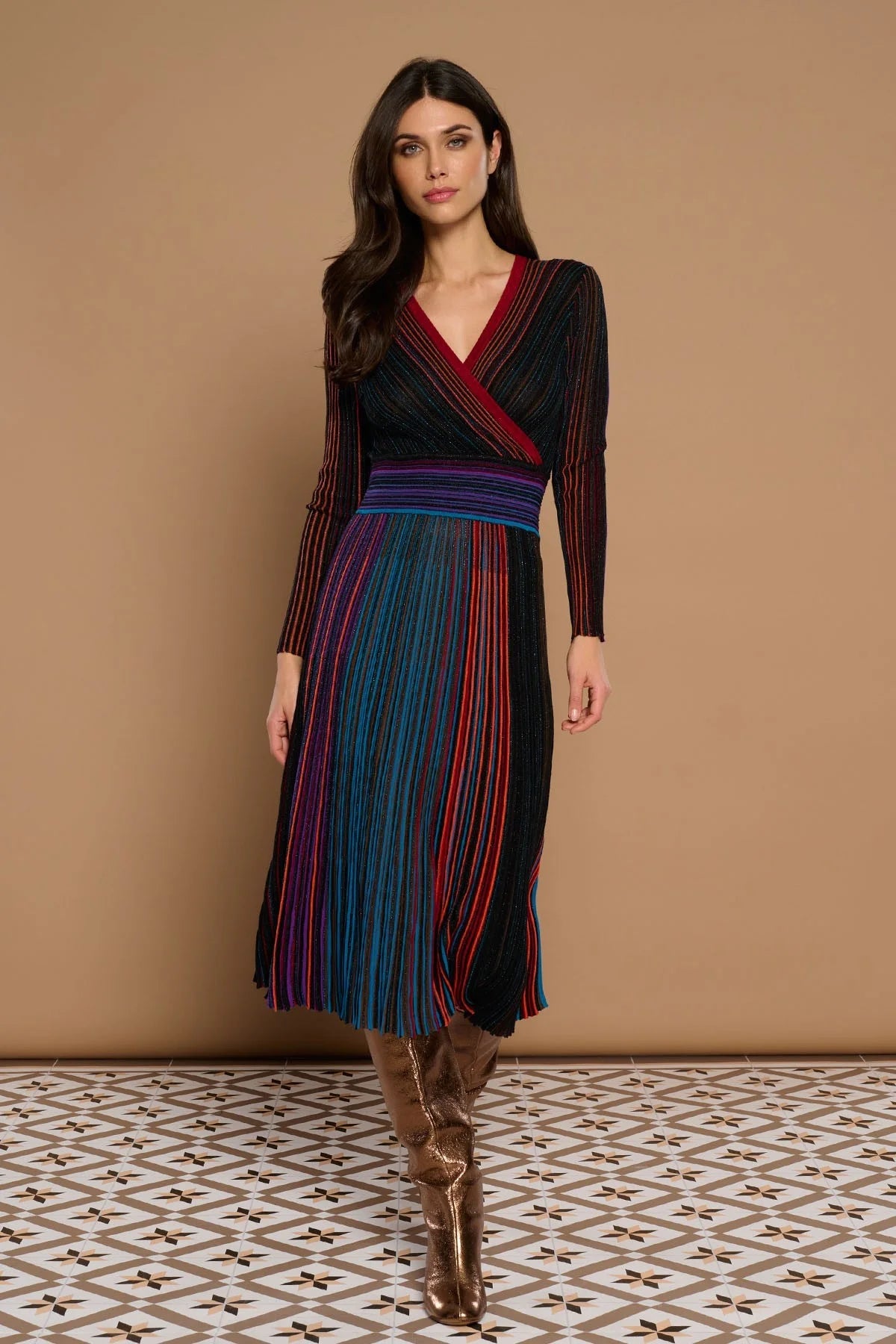 Missoni stripped glitter dress