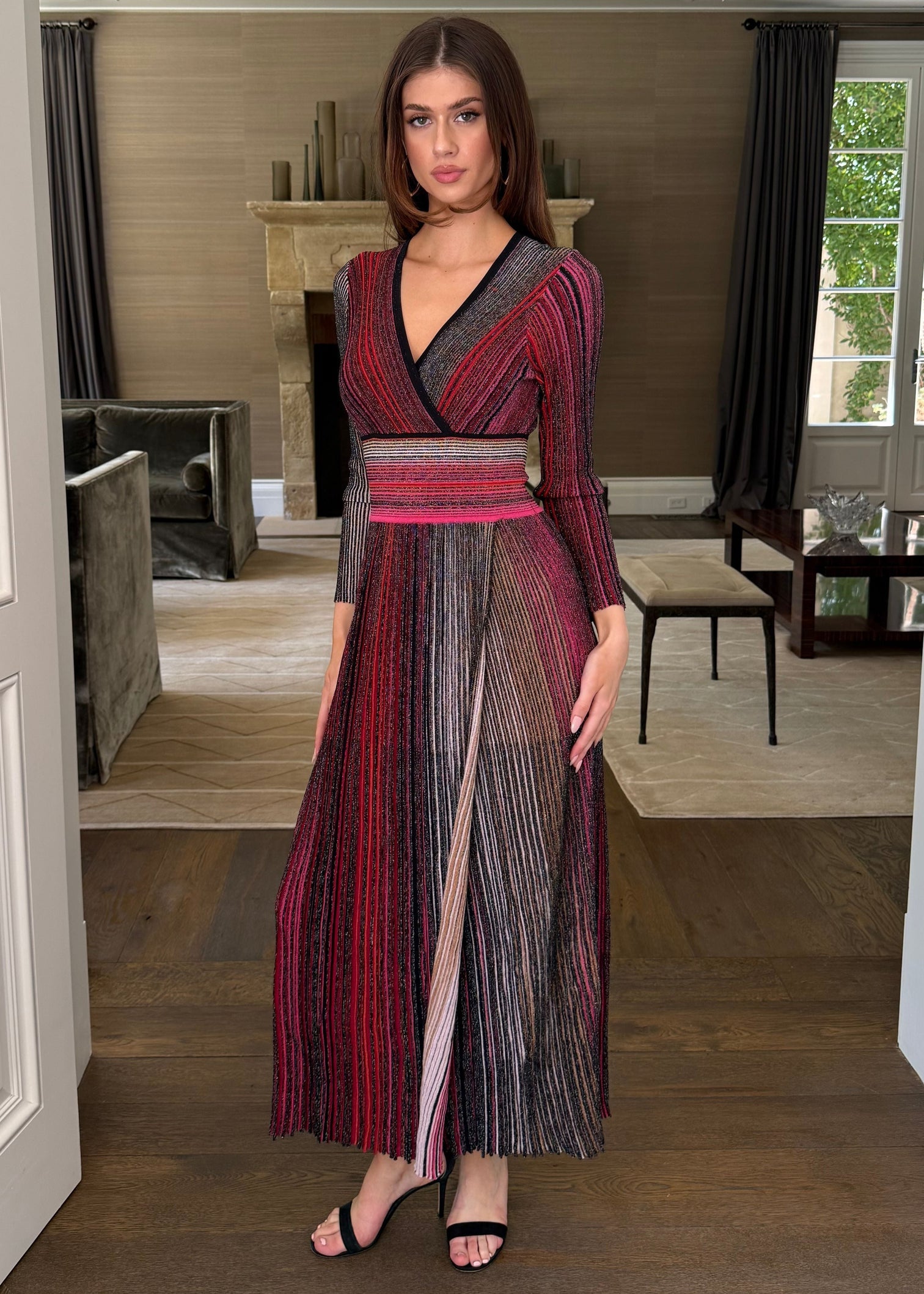Missoni stripped glitter dress