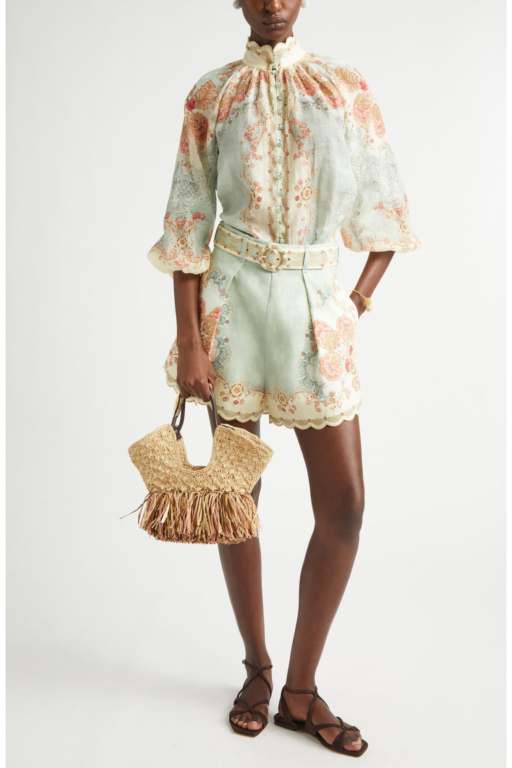 Multi Floral Mint Set