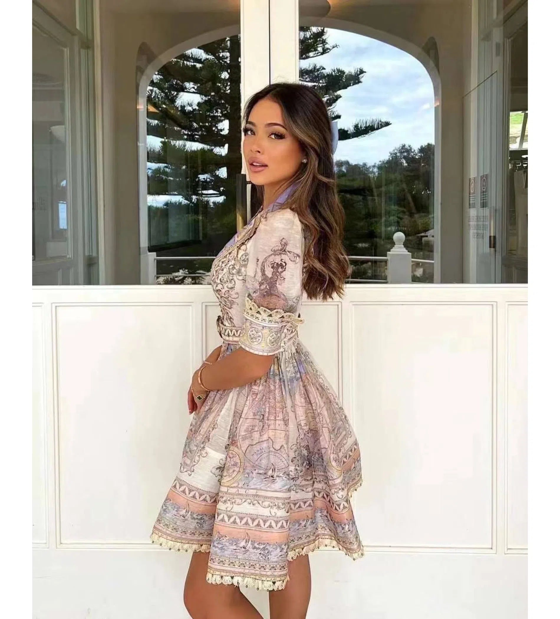 Ocean High Tide Mini Dress