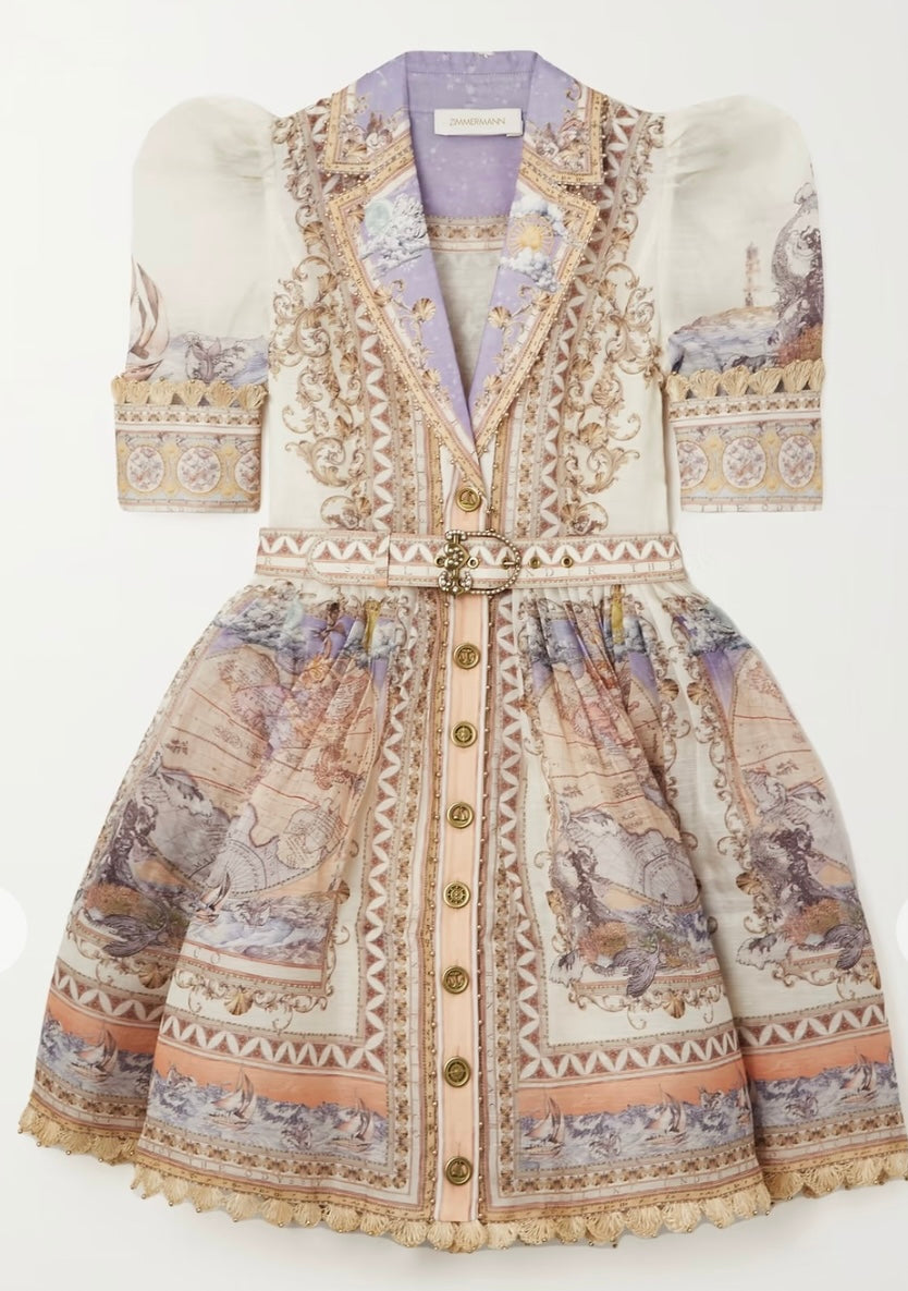 Ocean High Tide Mini Dress