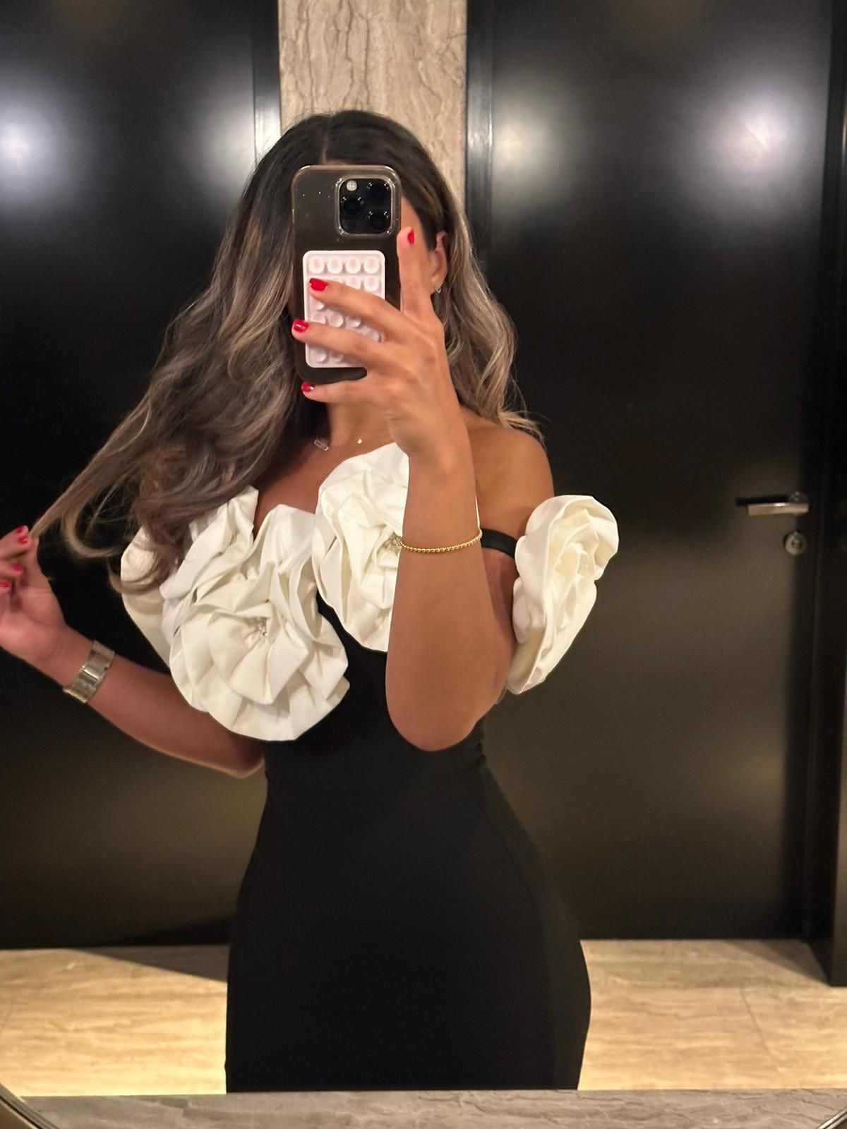 Off Shoulder Floral Bandage Dress