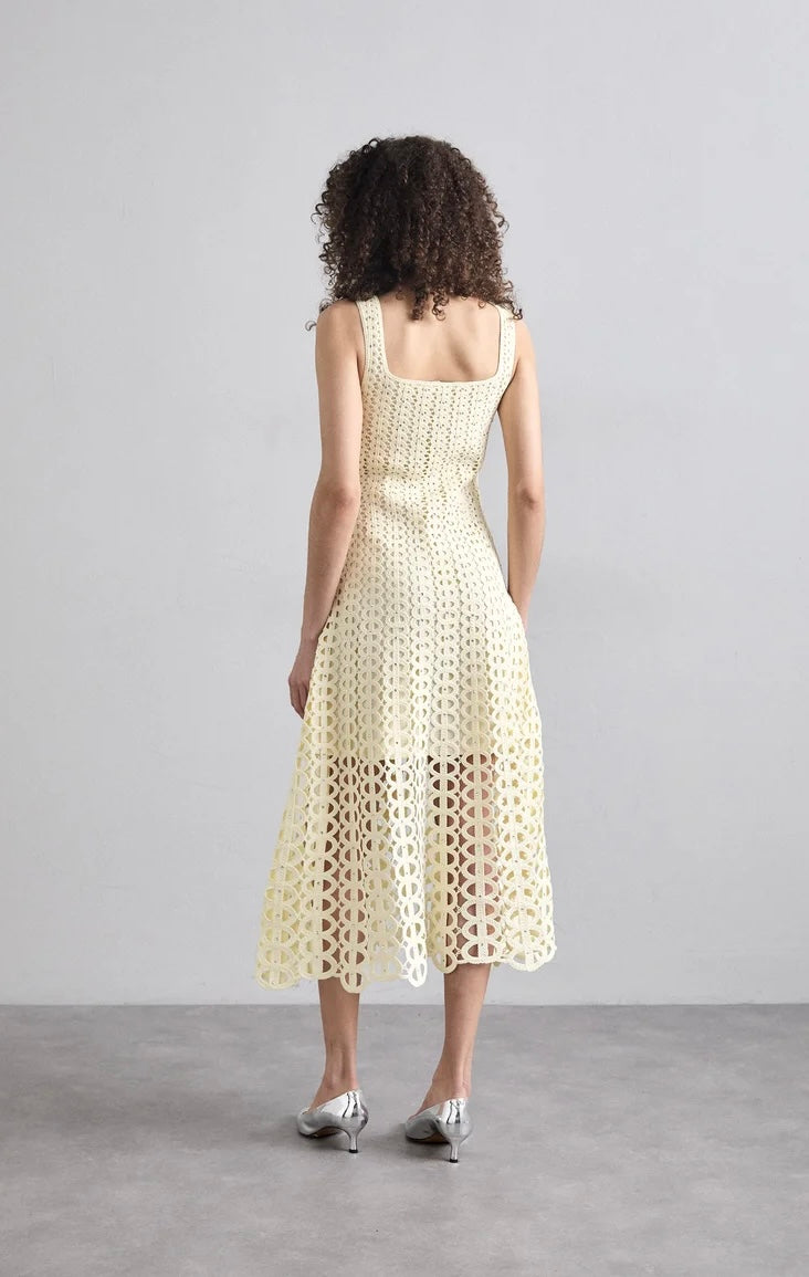Rhinestone crochet dress