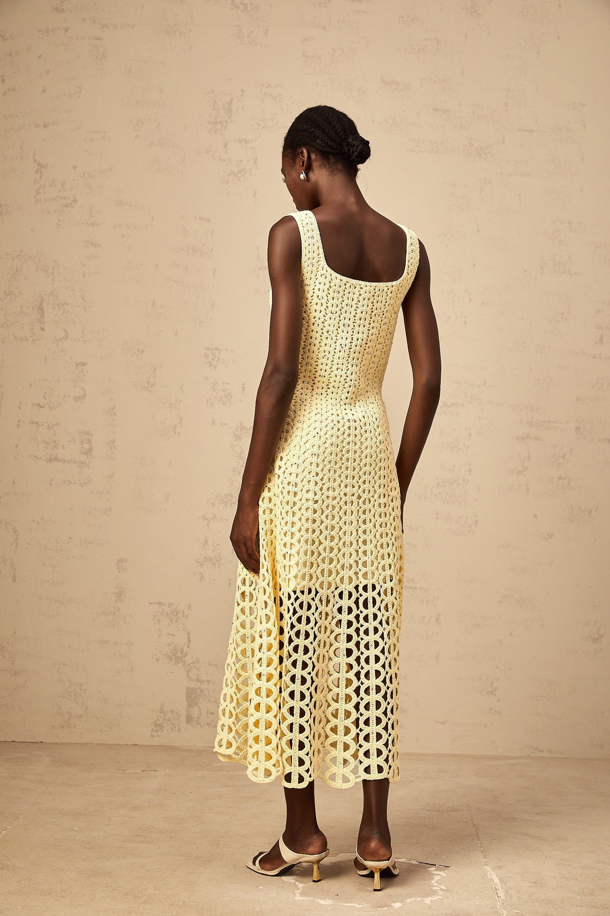Rhinestone crochet dress