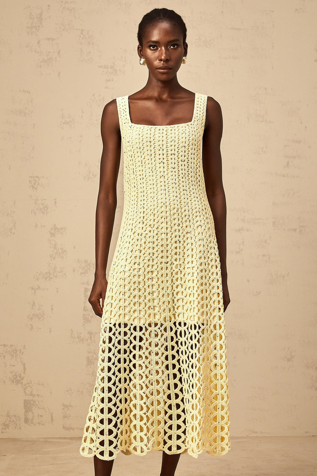 Rhinestone crochet dress
