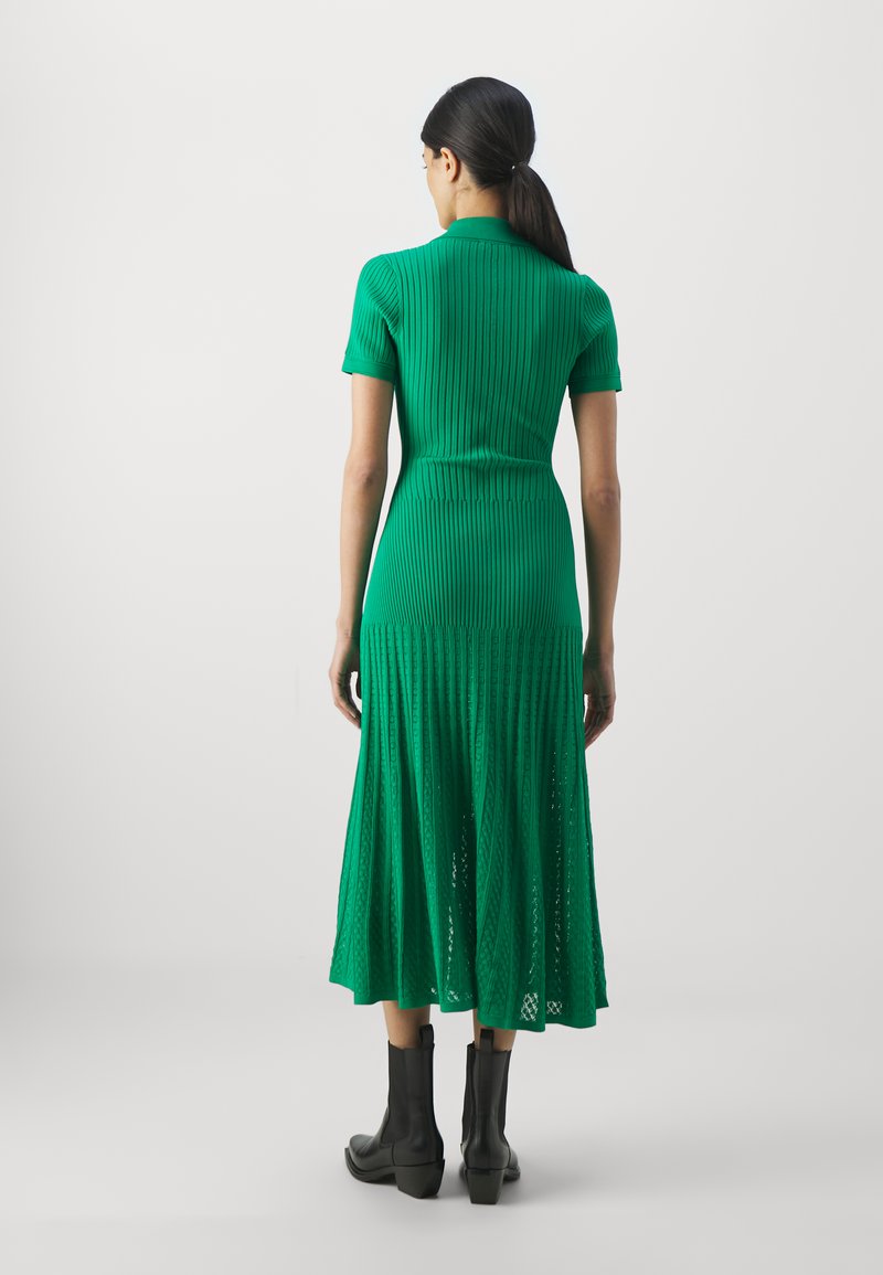 Rib knitted midi dress