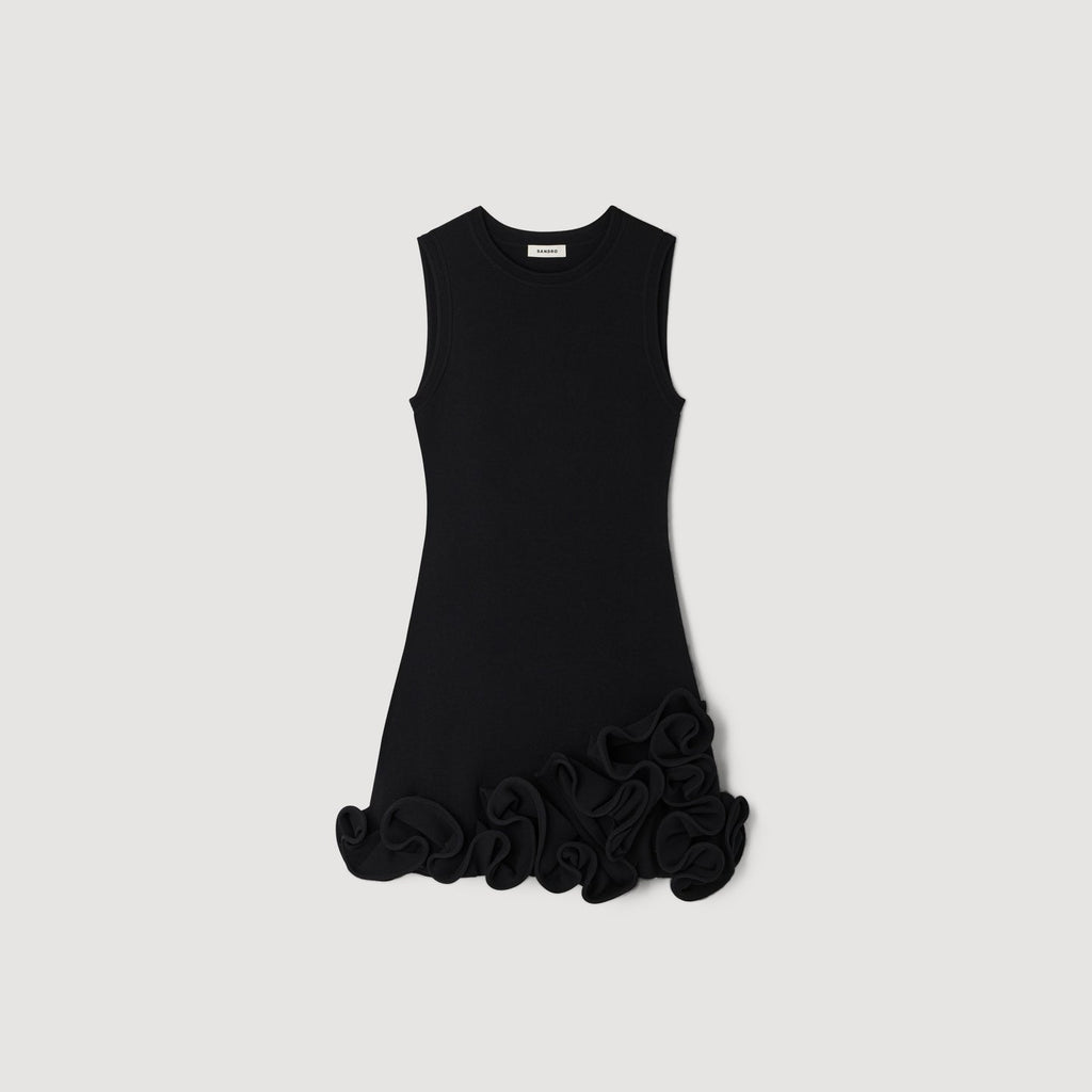 Short Floral Knit Dress