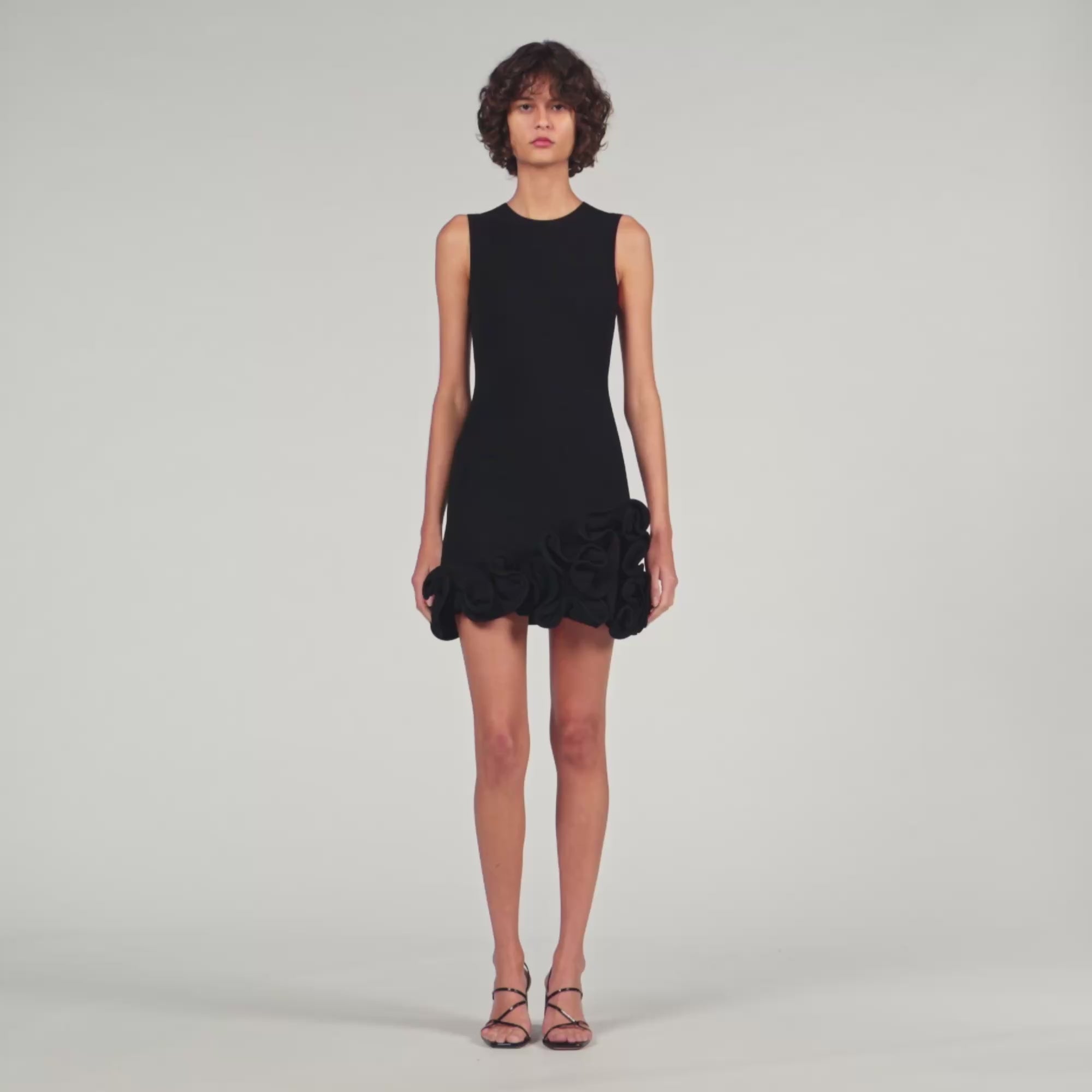Short Floral Knit Dress