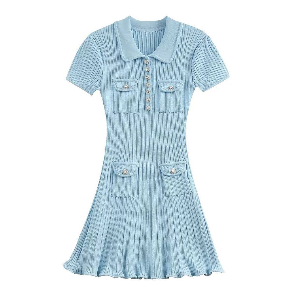 Short sleeve hourglass diamond dress
