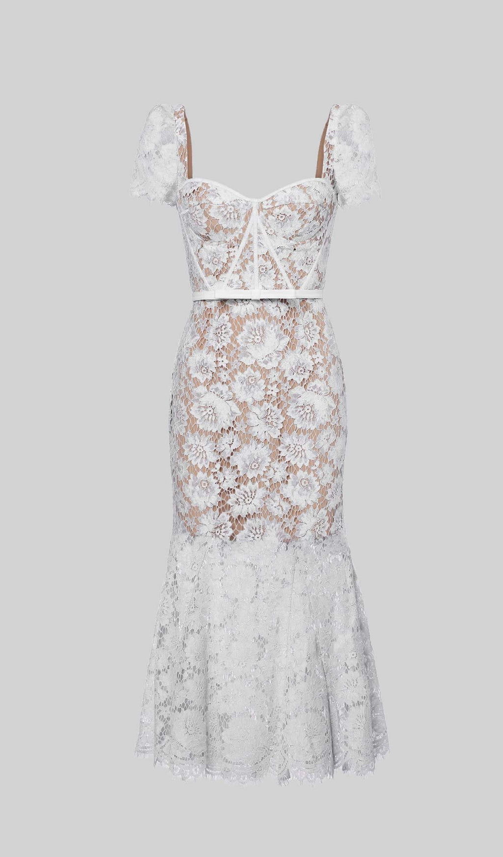 Short sleeved lace dress