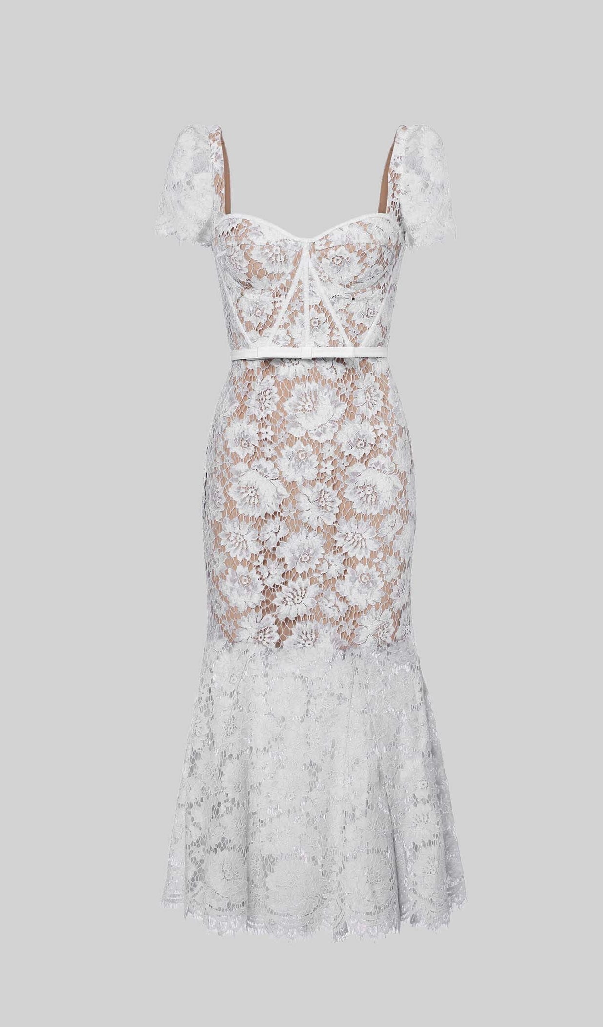 Short sleeved lace dress