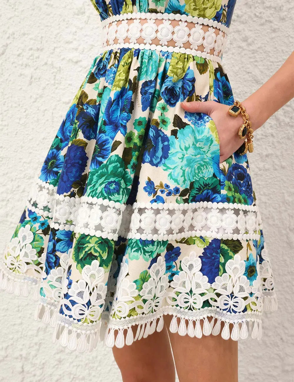 Stardust Mini Dress Blue/Green