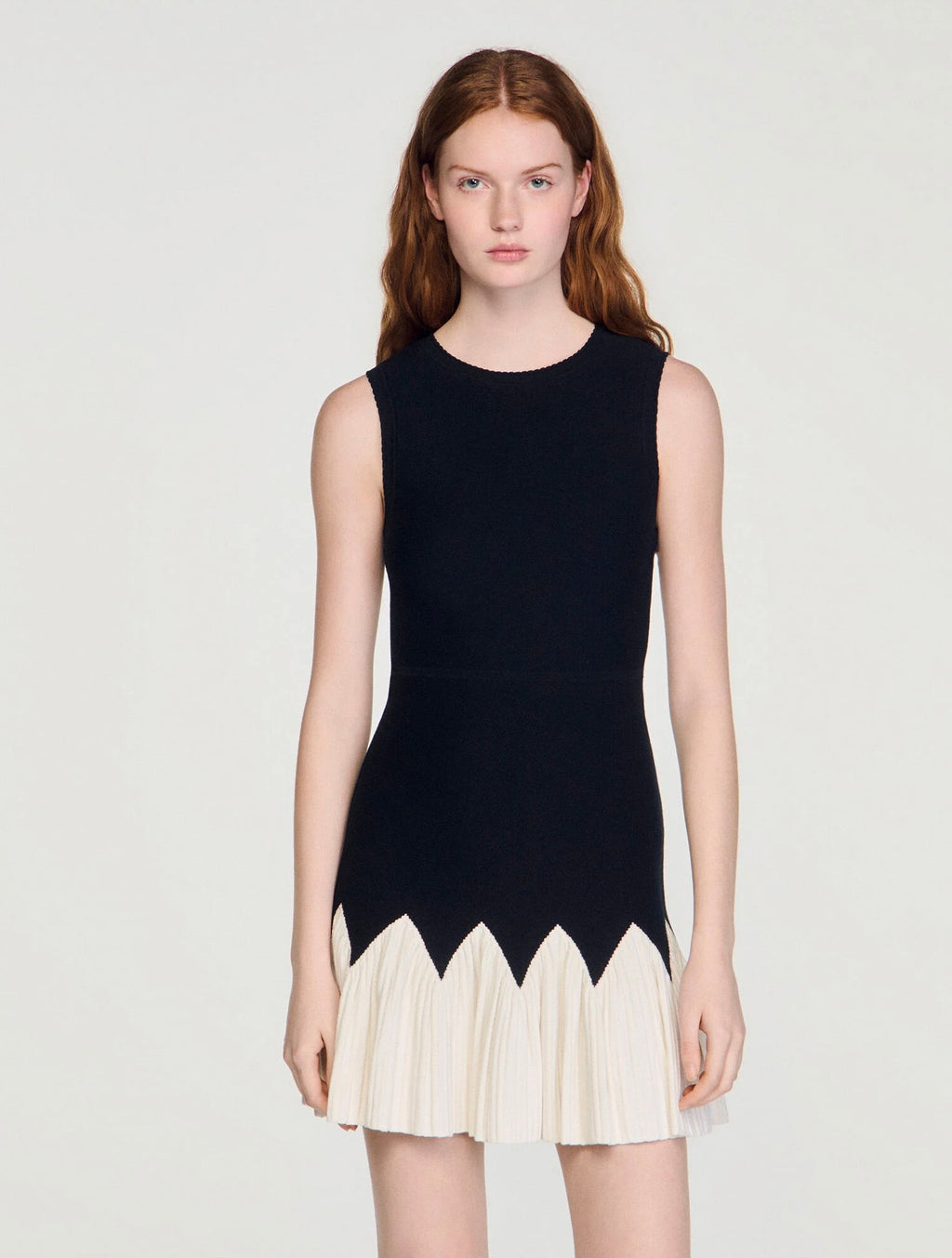 Two-tone mini dress