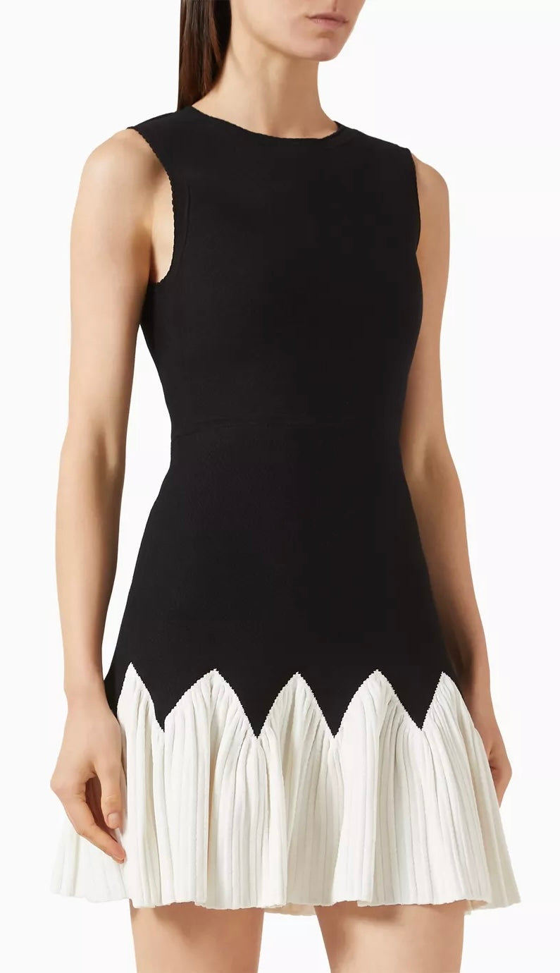 Two-tone mini dress